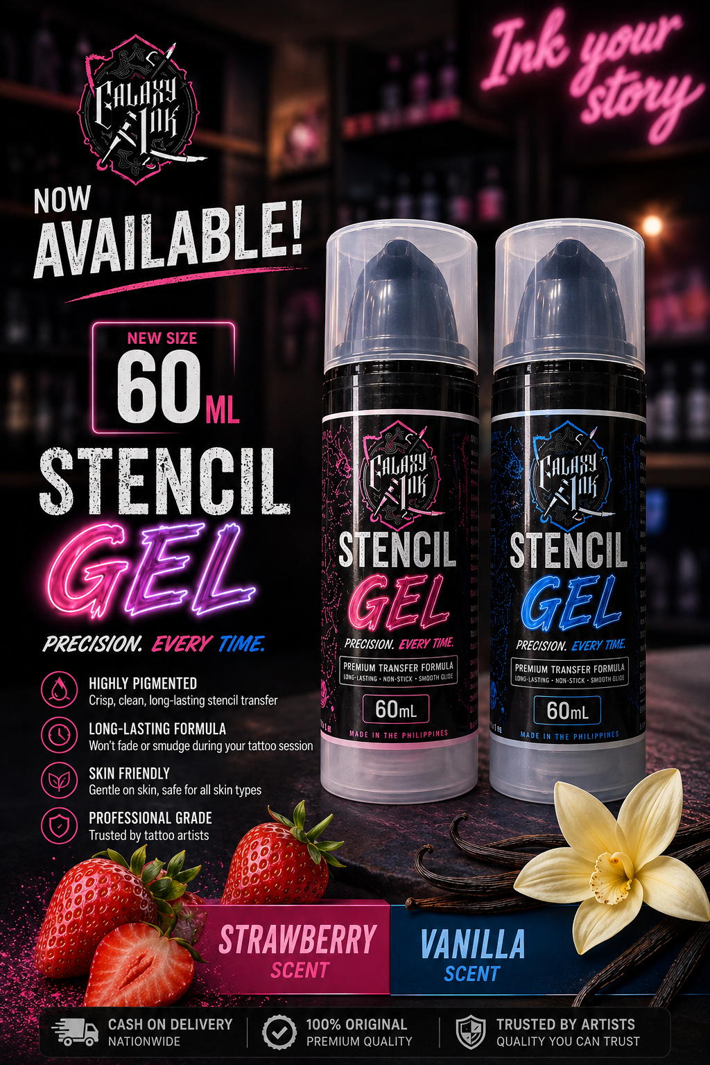 Galaxy Stencil Gel