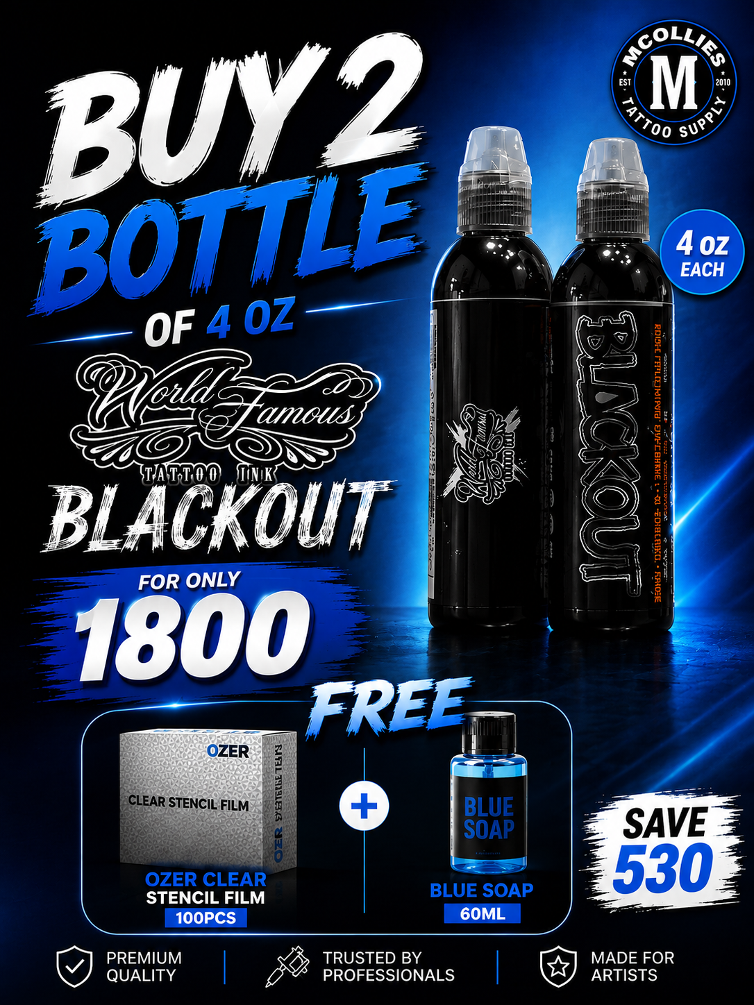 World Famous Tattoo Ink 4 oz