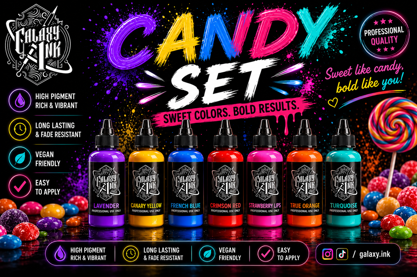 Galaxy Ink Candy Set