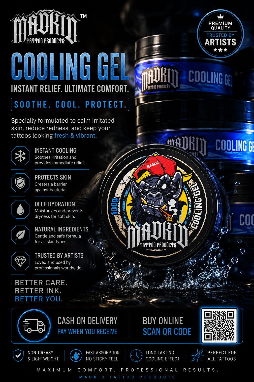 Madkid Tattoo Cooling Gel