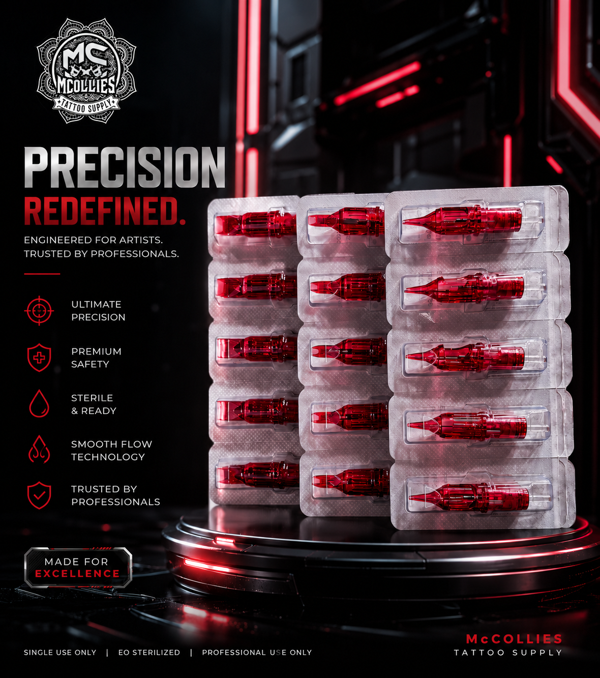 VIDA RED TATTOO CATRIDGES 10 PCS PER BOX