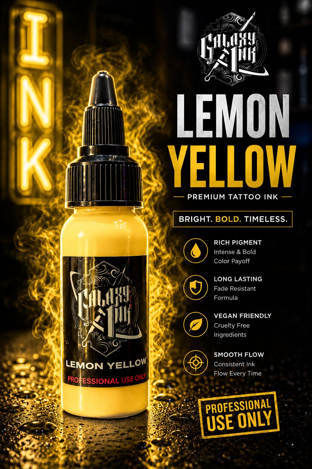 GALAXY TATTOO INK PICK YOUR COLOR 1 OZ