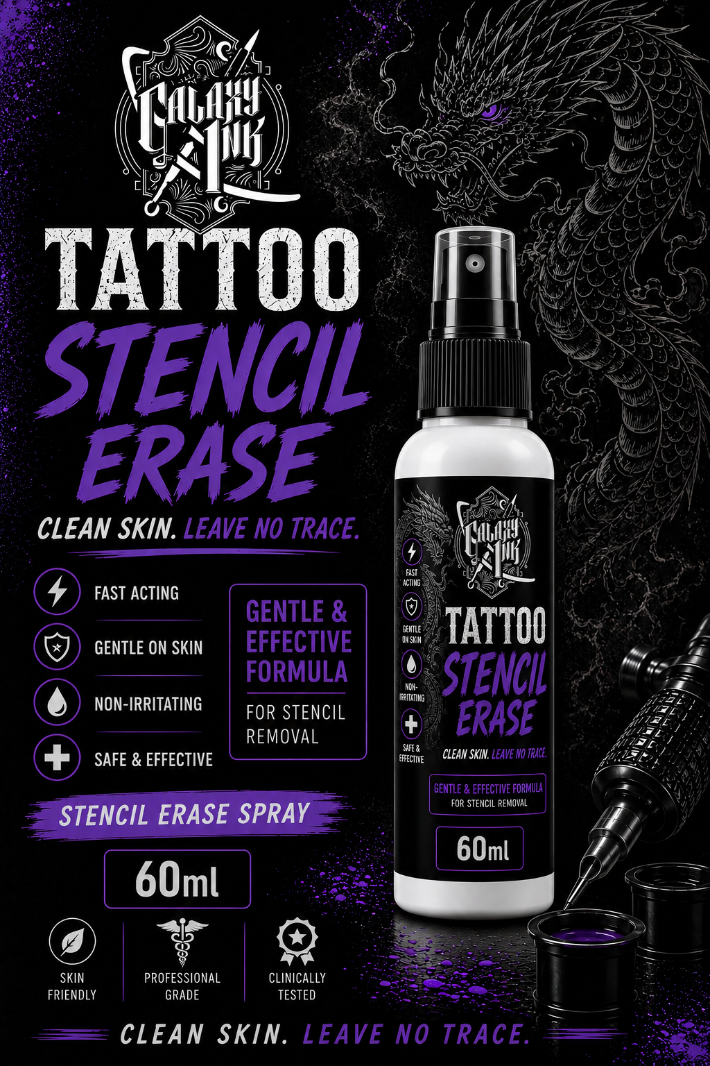 Galaxy Ink Stencil Erase Spray