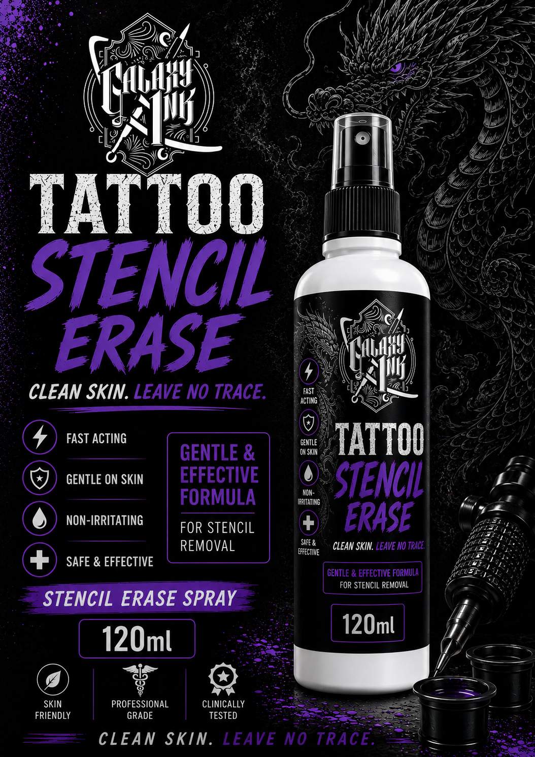 Galaxy Ink Stencil Erase Spray