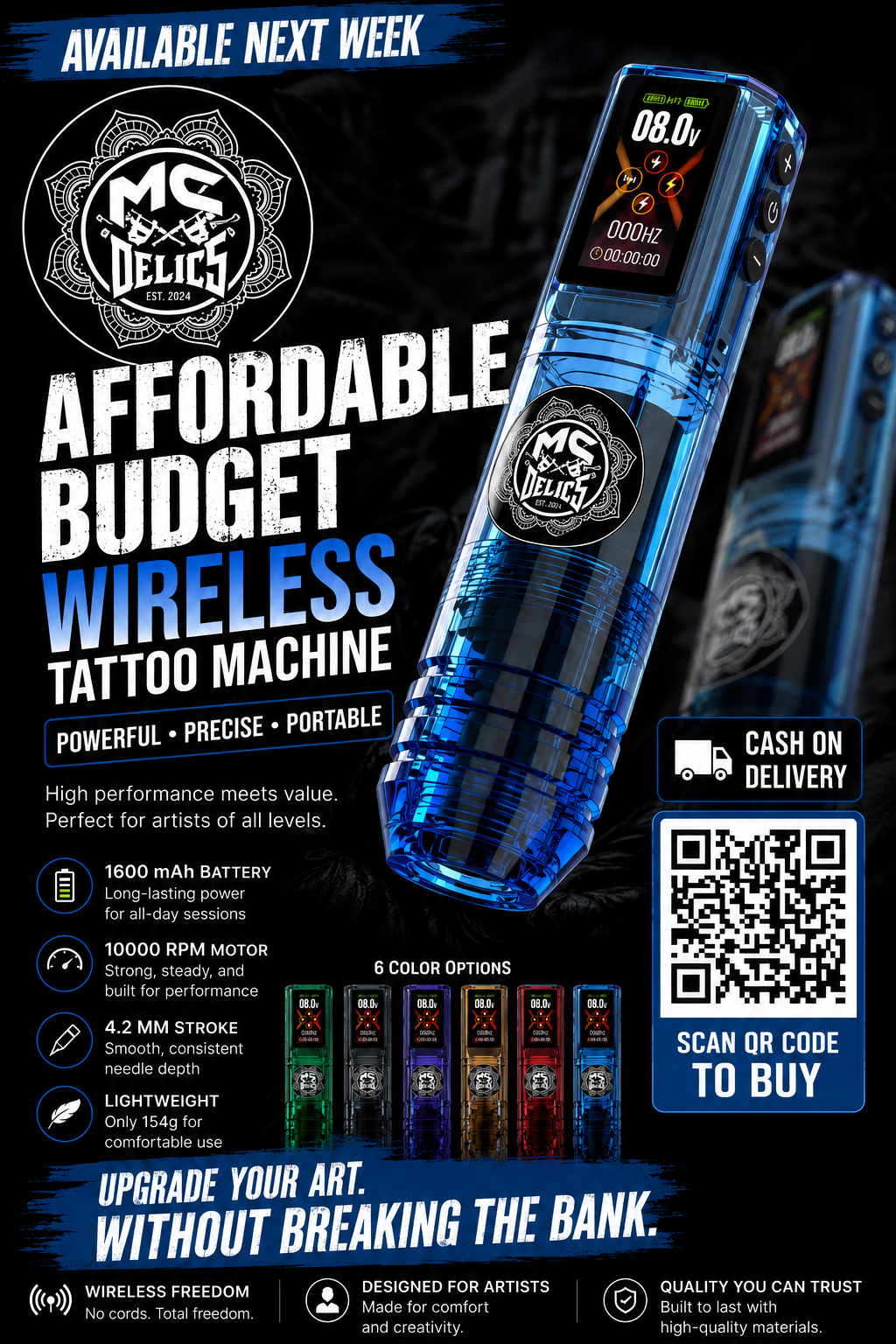 DQF Art Wireless Tattoo Machine
